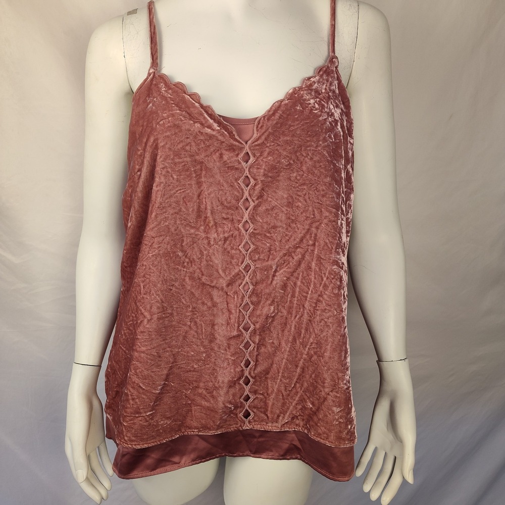 Daniel Rainn med rose pink crushed velvet top romantic gypsy Boho festival FLAWS